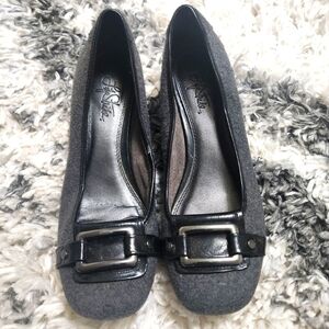 Life Stride LYNX Suede Low Block Heel shoes 8.5